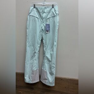 Obermeyer Women's Ski Pants - Mint and White